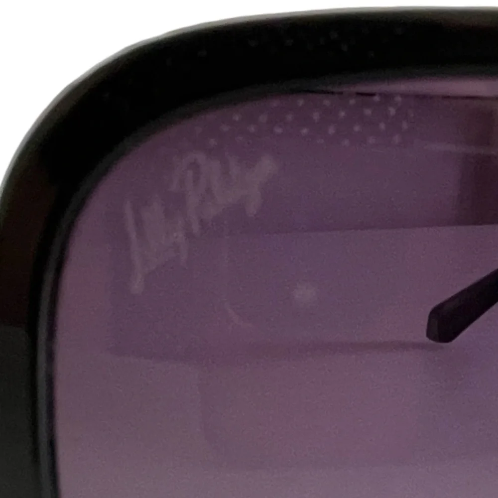 Lilly Pulitzer Norah Polarized Oversized Square Sunglasses Onyx Black